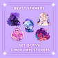 [PREORDER] Beasts Sticker Set