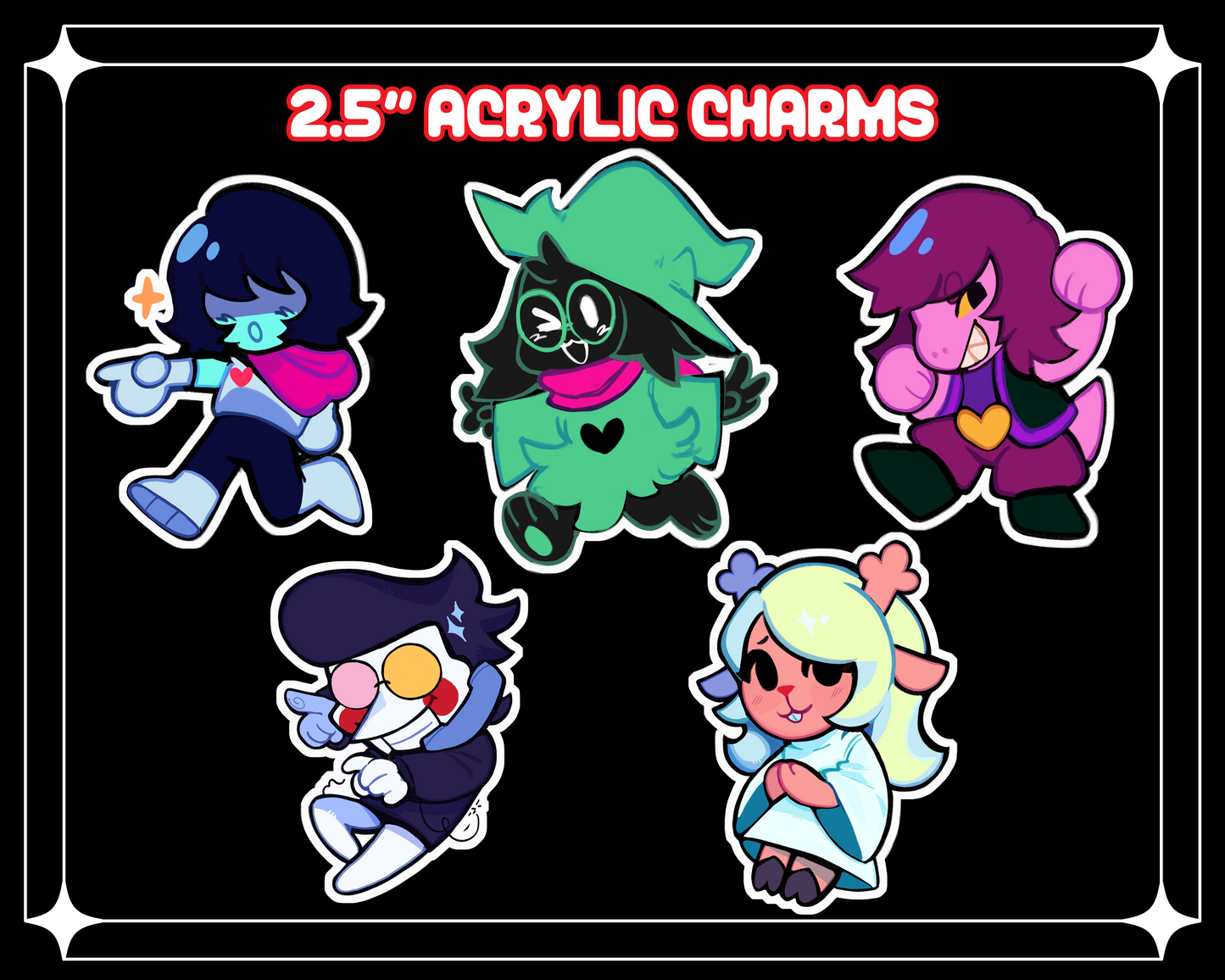[PREORDER] Deltarune Acrylic Charms