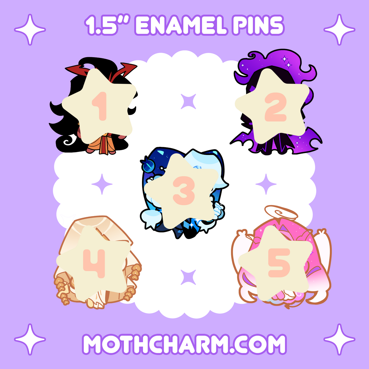 [PREORDER] Beast Enamel Pins