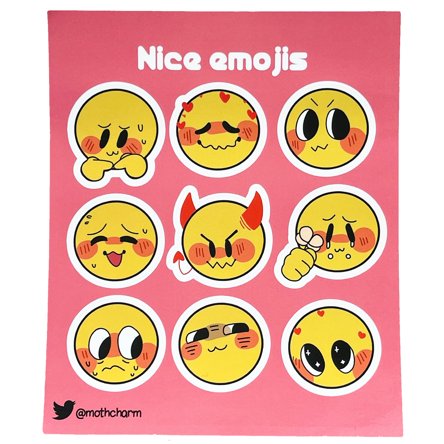 Nice Emoji Sticker Sheet