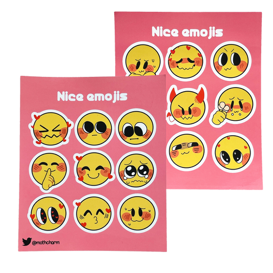 Nice Emoji Sticker Sheet