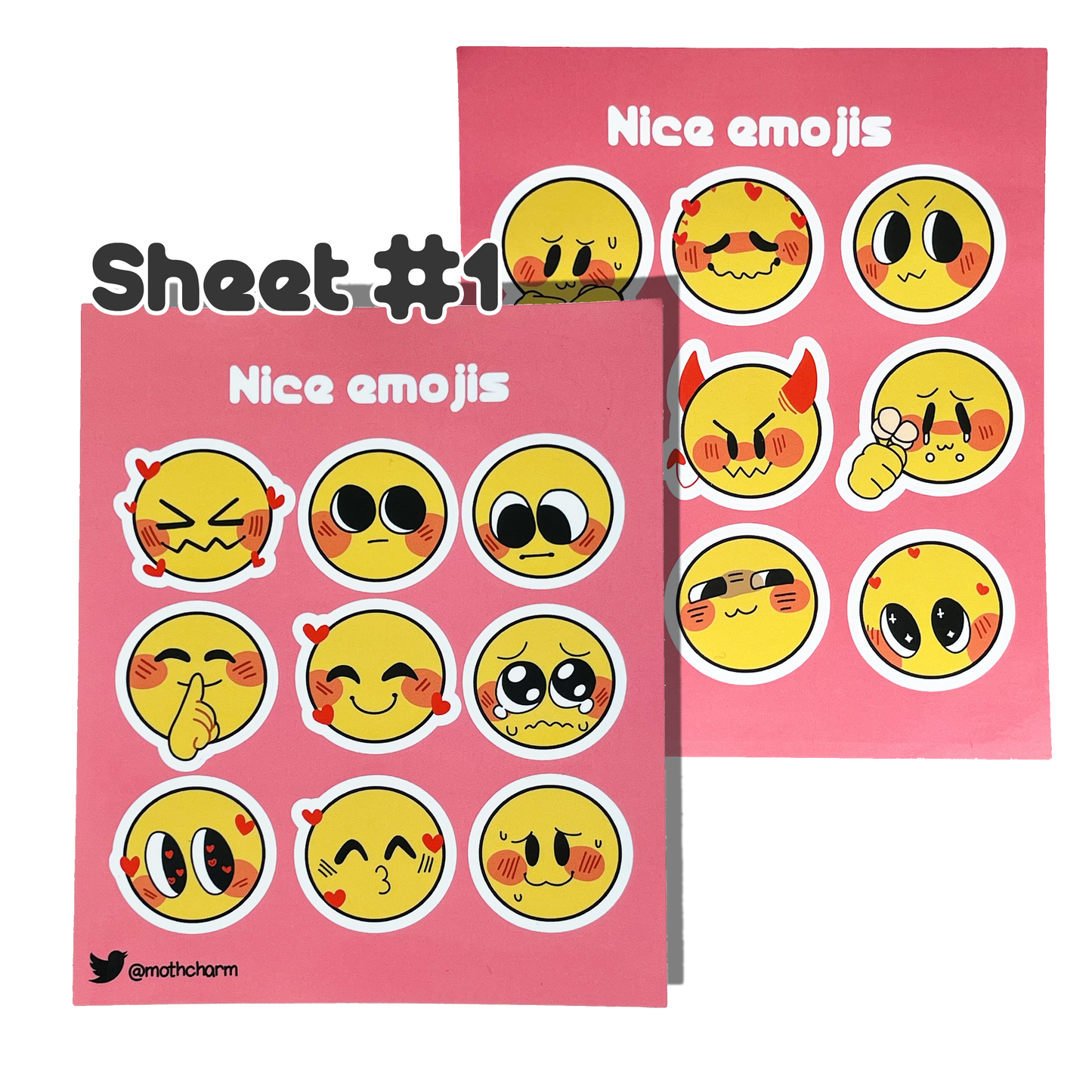 Nice Emoji Sticker Sheet